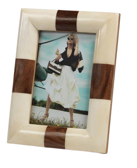 Kenya White Bone Photo Frame - 4x6
