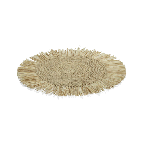 Fringed Palm Raffia Placemat