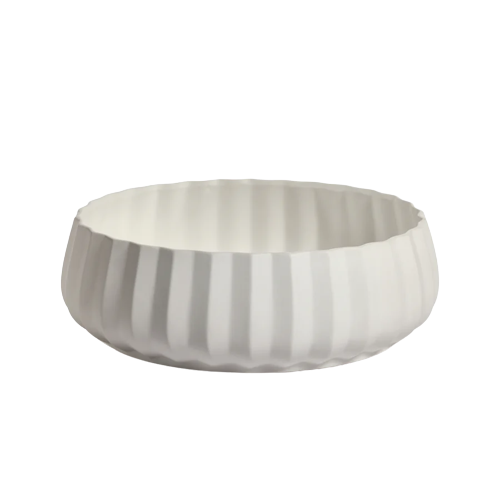 Catalina Ceramic Bowl- White, Large