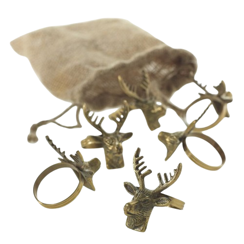 Deer Rings - Set of 6