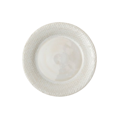 Vivienne, Cream Patine Raffia Dinner Plate, Individual