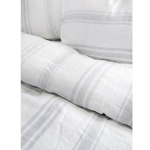 Jackson King Duvet White/Ocean-King