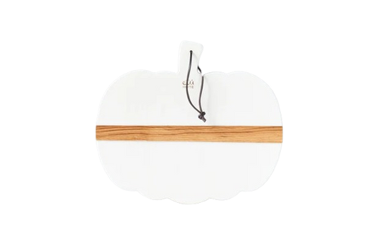 White Mod Pumpkin Charcuterie Board, Small