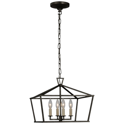 Darlana Small Wide Semi-Flush Mount Lantern