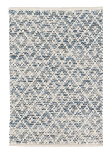 Melange Diamond Blue Woven Rug