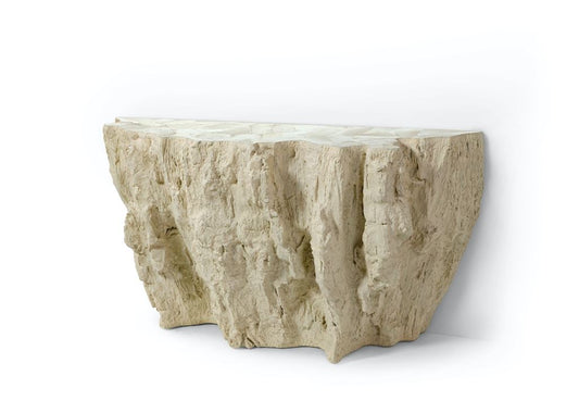 Camilla Fossilized Clam Console