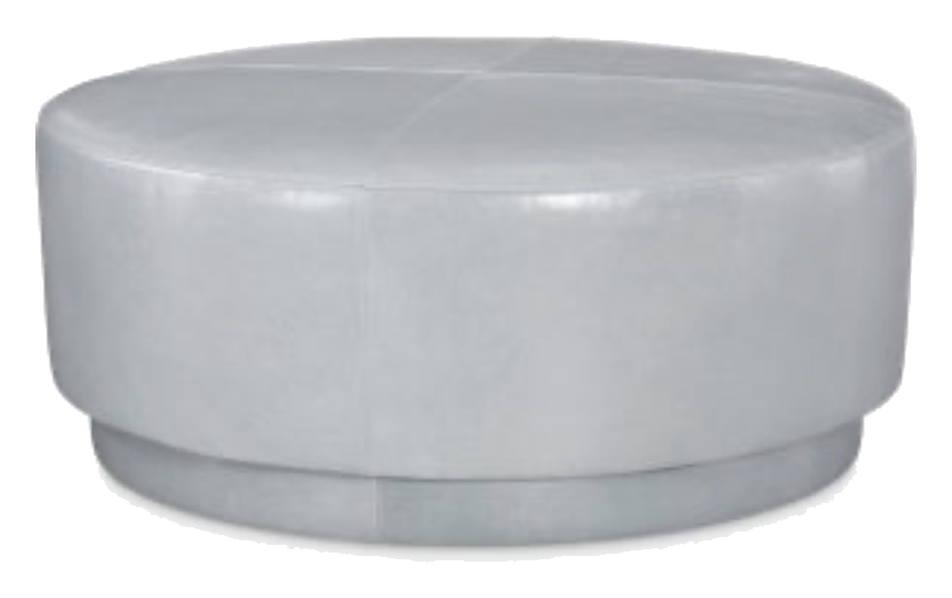 Shelby Leather Ottoman