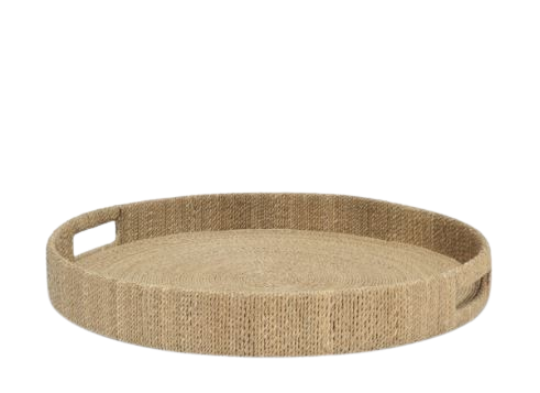 Natural Monarch Round Tray