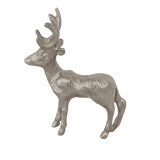 Cast Aluminum Deer, Nickle Finish