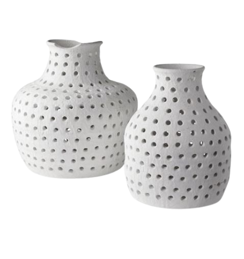 Porous Vase White